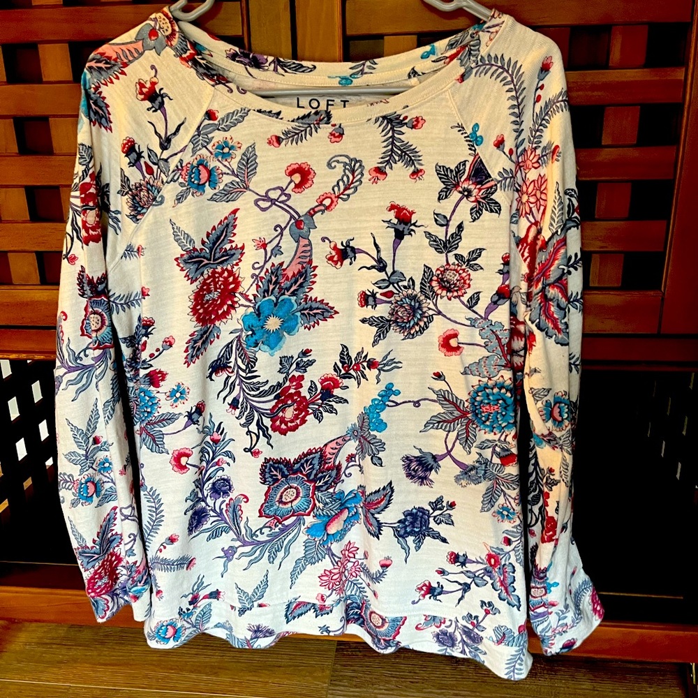 Loft Medium Floral Sweatshirt